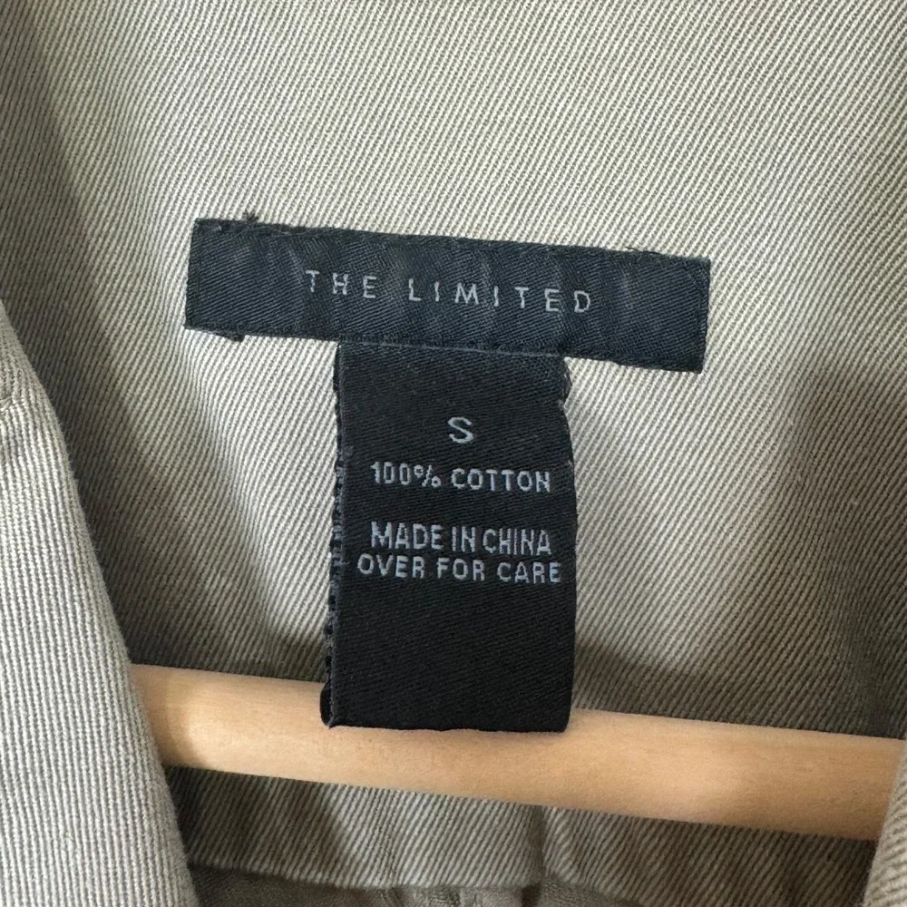 Y2K The Limited Womens Military Utility Jacket Cotton Button‎ Zip Pockets Small